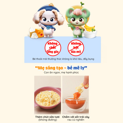 Bánh ăn dặm Lusol vị sữa chua chuối và phô mai Triple Cheese Lusol cho bé từ 12 tháng