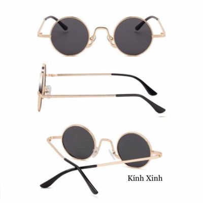 Kính râm Mắt tròn mini siêu nhỏ chống nắng uv cực chất