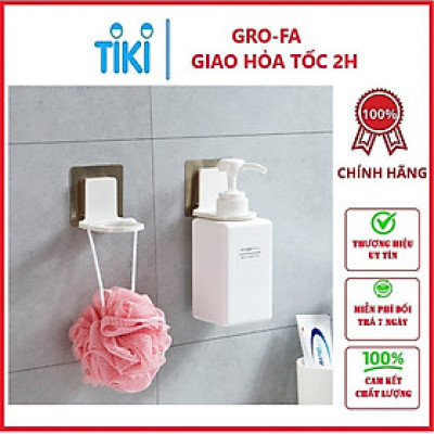Dụng Cụ Đỡ Cổ Chai Dầu Gội, Sữa Tắm Dán Tường GROFA 