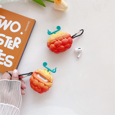 Bao Case OP Cho Airpods 1&2 / Airpods Pro / Airpods 3 Trái Ác Quỷ Ace Mera Mera Nomi - Hàng Chính Hãng