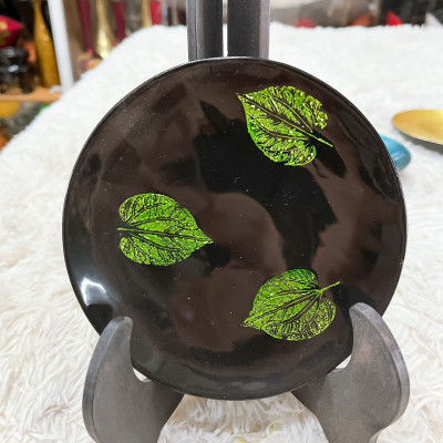 Dĩa Sơn Mài Trang Trí Lưu Niệm size 13cm
