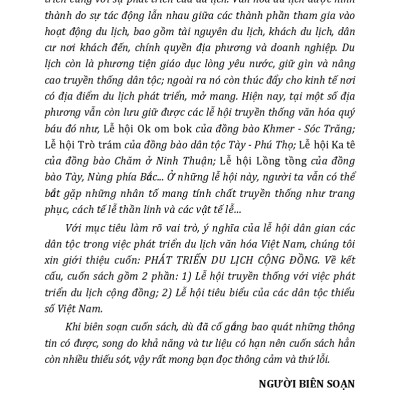 Phát Triển Du Lịch Cộng Đồng
