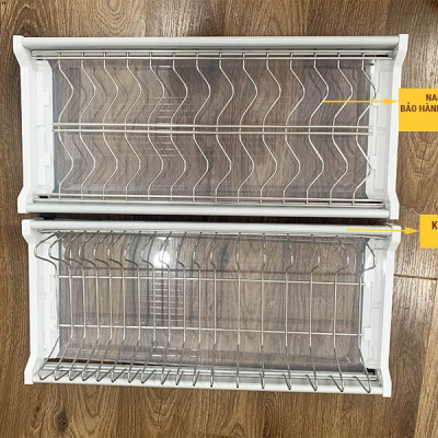 Giá để bát đĩa trong tủ bếp 2 tầng inox 304 vĩnh viễn không han gỉ thương hiệu Grob
