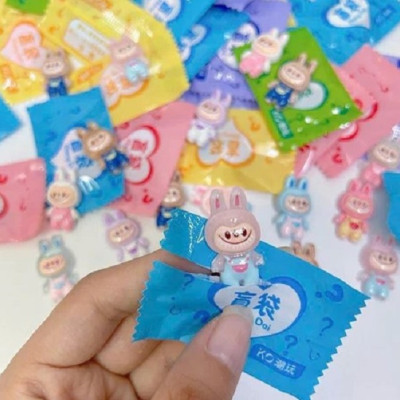 Dây cột tóc- buộc tóc vải nhiều màu - Labubu- màu ngẫu nhiên