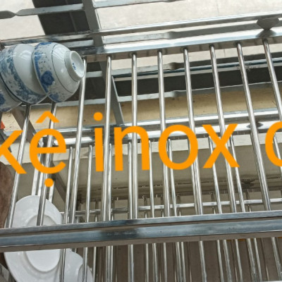 kệ để đồ nhà bếp inox dày 5 tầng c 130, d79, s 40cm 