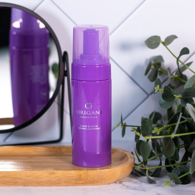 Sữa Rửa Mặt Origani Dermassure (Phiên Bản 2020) -  Clear & Calm Toning Cleanser - Có Chứng Nhận Hữu Cơ  - Xuất Xứ Úc - Giúp làm Sạch Bụi Bẩn Bã Nhờn, Cân Bằng Độ PH Và Kiềm Dầu 