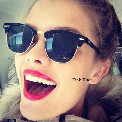 Kính râm Nam Club Nửa Viền Cổ Điển
