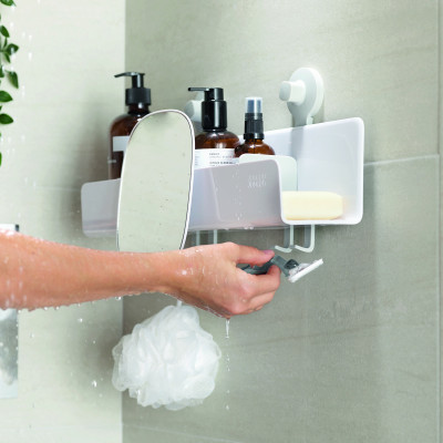 Joseph Joseph - Kệ đựng đồ nhà tắm có gương cao cấp EasyStore Large Shower Shelf with Removable Mirror 002874