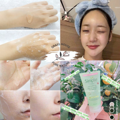 [MẪU MỚI] Sữa Rửa Mặt Dạng Gel Simple Refreshing (150ml) -
