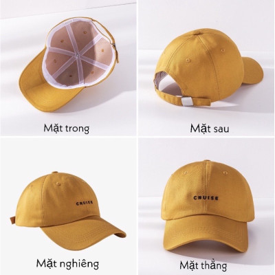 Mũ lưỡi trai Cruise,Nón kết nhiều màu phong cách Ulzzang form unisex nam nữ