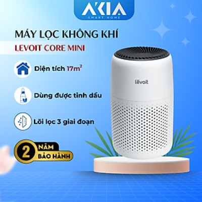 Máy lọc không khí Levoit Core Mini - Diện tích 17m2, Dùng được tinh dầu, Công nghệ Air Turbo - Hàng Chính Hãng