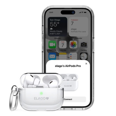 Ốp Elago Silicone Hang Case Dành Cho Airpods PRO 2 (2022), Nhiều Màu - Hàng Chính Hãng