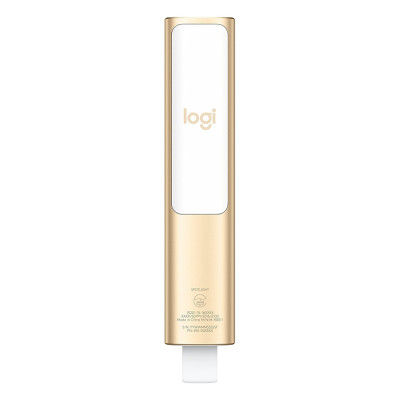 Bút trình chiếu từ xa Logitech Spotlight - không dây đến 30m, kết nối Bluetooth và USB, phóng to để nhấn mạnh, điều khiển con trỏ bật video - Hàng chính hãng