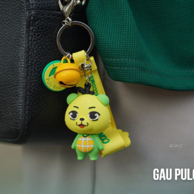 Quà lưu niệm Móc khóa kiêm vật trang trí Gấu Pulo