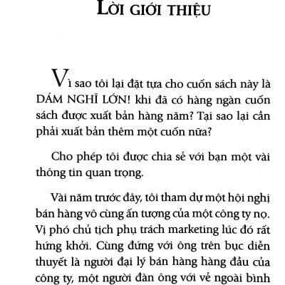 Dám Nghĩ Lớn (Khổ Nhỏ) - Tái Bản 2022