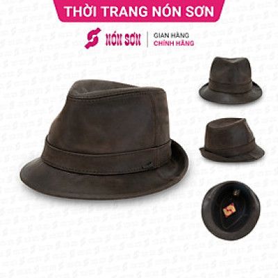 Mũ vành da cao cấp thời trang NÓN SƠN P2DA-NU1