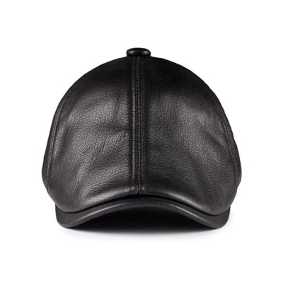 Mũ beret/ Nón nồi nam BHY1915 da cừu cao cấp, không bong tróc