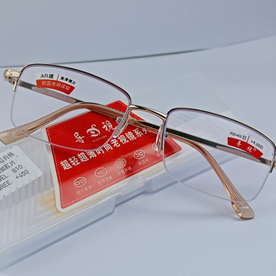 Kính lão cao cấp phong cách nửa viền cước phom to