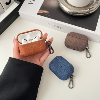 Ốp Vải Jean cho Airpods 3 / Airpods Pro 2 / Airpods 4 - Hàng Chính Hãng
