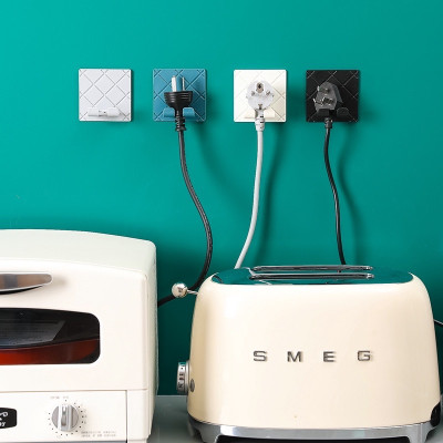 Móc Nhựa Cao Cấp Gắn Tường Treo Phích Cắm Điện, Móc Treo Đồ Đa Năng, Tiện Dụng Cho Gia Đình, Nhiều Màu Sắc, TakyHome 2236