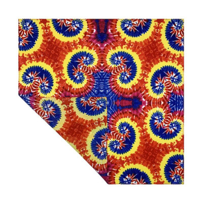 Khăn bandana Vintage vẽ hoa văn thổ cẩm