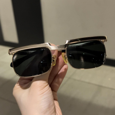 Kính râm Nam Solex chữ H cao cấp mạ vàng 14K gọng titan
