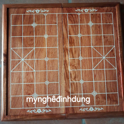 Bàn cờ tướng bằng gỗ hương đá víp kt 50x50x3.5cm 