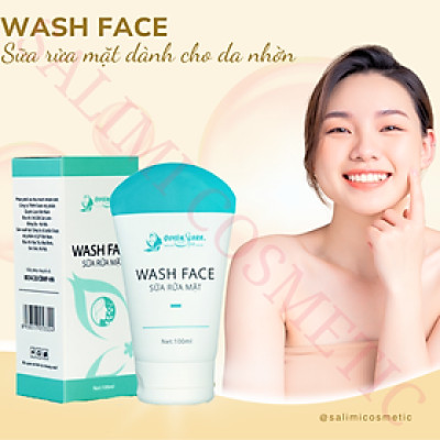 Sữa Rửa Mặt WASH FACE 100ml, Làm Sạch Da, Sạch Bụi Bẩn, Dầu Nhờn, Lớp Trang Điểm, Tế Bào Da Chết, Ngăn Ngừa Mụn, Duy Trì Độ Ẩm