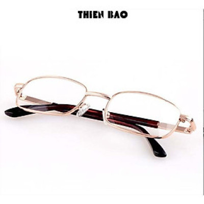 Kính lão thị, viễn thị Nam nữ trung niên tròng Thủy tinh chống xước KVN16 hàng đẹp toàn viền vàng GOLD  loại I