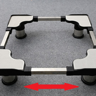 Kệ đỡ máy giặt, tủ lạnh chất liệu inox, khoảng điều chỉnh kích thước 48-60cm