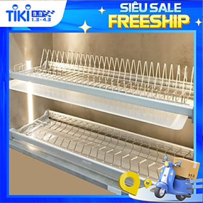 Kệ chén cố định tủ trên Ecalite EL-BR80S - Ngang 80cm - Inox 304 cao cấp - Hàng chính hãng