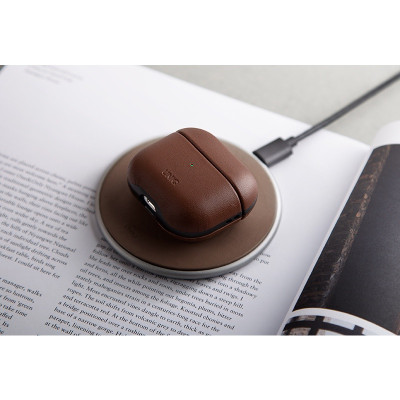 Ốp lưng UNIQ Terra Geniune Leather  dành cho Airpods 3  - Hàng chính hãng