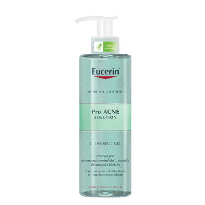 Eucerin Pro ACNE Solution Cleansing Gel: Gel Rửa Mặt Da Mụn (400 ml)