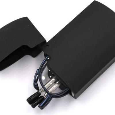 Kính lão gọng xếp 868 màu xanh tròng lão 4 độ_nữ