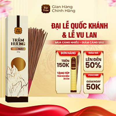 Nhang Trầm Hương  – Hộp Đỏ 100gr | Bảo Trầm – Hương Trầm Tự Nhiên, Thơm Dịu Thanh