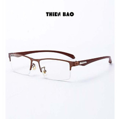 Gọng kính thời trang NAM NỮ 0 độ ( Có bán độ lão thị, viễn thị trung niên) nửa viền thể thao cực đẹp KT17 tròng Nhật bản cao cấp loại I nhẹ nhàng thoải mái