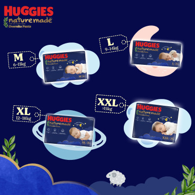 Tã quần Huggies Naturemade ban đêm M 58 miếng