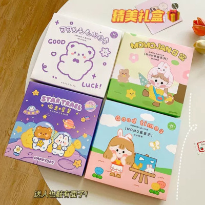 Sét 100 Sticker miếng dán tập vỡ kute trang trí văn phòng phẩm - HENRRYSA