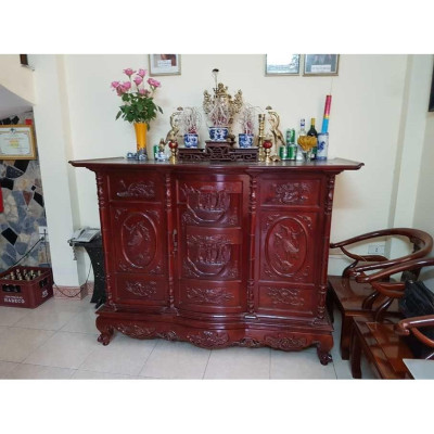 Tủ Thờ Tam Đa Gỗ Gụ