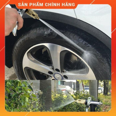 Bộ dây vòi xịt nước ️ ,tăng áp 3 lần,loại 7m,10m 206236 đầu đồng,đai,nối nhựa v+ túi đựng bút .