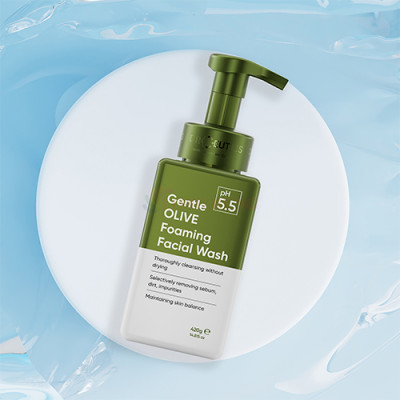 Sữa rửa mặt tạo bọt DrCeutics Gentle Olive Foaming (420g) - Hàng chính hãng