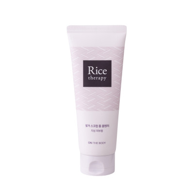 [Hàn Quốc] Sữa rửa mặt tạo bọt chiết xuất cám gạo cho da dầu On The Body: Rice Therapy Rice Bran Scrub Foam Cleanser 150g