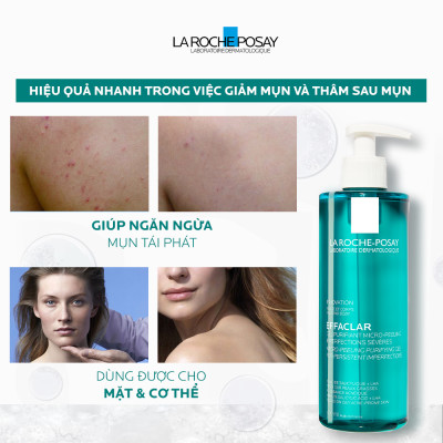 Gel rửa mặt và tắm La Roche-Posay Effaclar Micro-Peeling Purifying Gel 400ml