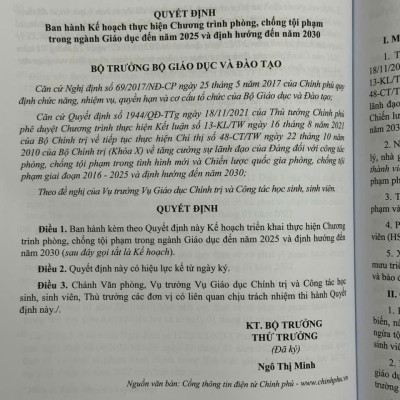 Sách Cẩm Nang Công Tác Thanh Tra, Kiểm Tra, Xử Lý Các Hành Vi Vi Phạm Đạo Đức Trong Giáo Dục - V2447A