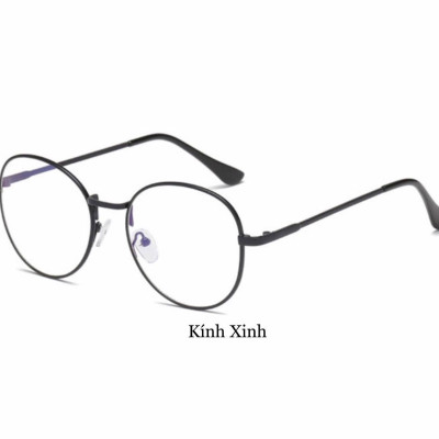 Kính Mắt Tròn Nhỏ Kim Loại Thiết Kế Đơn Giản Thời Trang