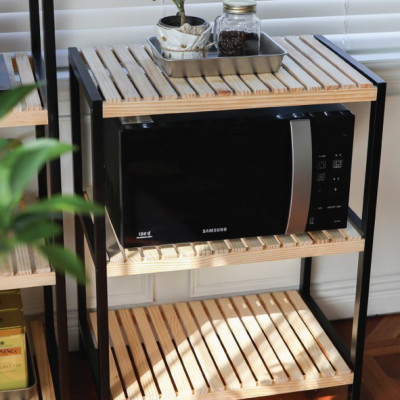 KỆ ĐỂ LÒ VI SÓNG 3 TẦNG HÀN QUỐC - OVEN RACK 3F