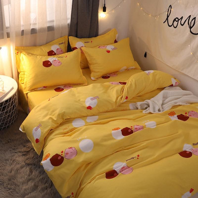 Bộ ga và vỏ chăn cotton Sweet Love VSL1015 ( 5 món )