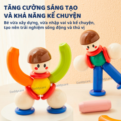 Đồ chơi lắp ráp nam châm Mideer Mideer Growth PLUS Magnetic Building Sticks