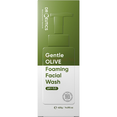 Sữa rửa mặt tạo bọt DrCeutics Gentle Olive Foaming (420g) - Hàng chính hãng