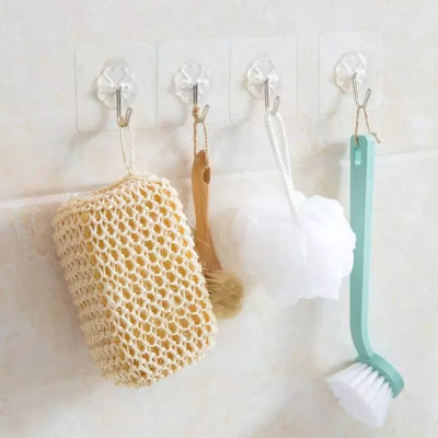 Bộ 15 Móc dán tường, dính tường trong suốt Siêu chắc, siêu chịu lực loại 10kg